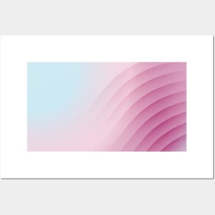 Modern pink gradient pattern Posters and Art